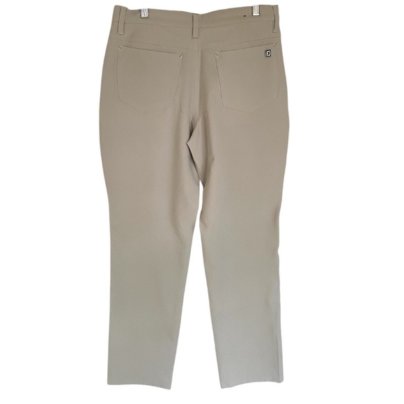 FOOTJOY MEN'S 5-POCKET GOLF PANT 24478 - STONE size 32 x 32 athletic fit - Picture 4 of 7